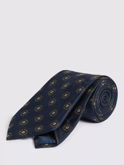 John Lewis Moss Silk Medallion Tie- Buy online at McGrocer