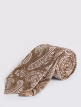 John Lewis Moss Italian Silk Paisley Tie- Buy online at McGrocer