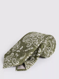 Moss Italian Silk Paisley Tie