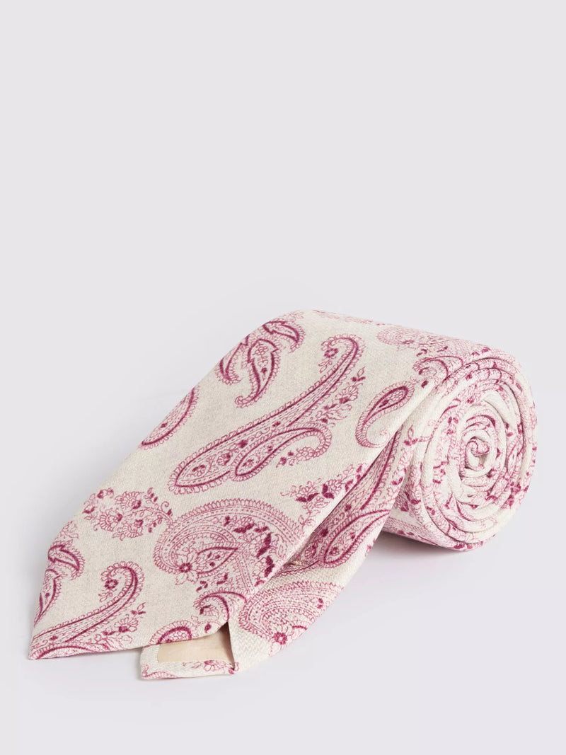 Moss Italian Silk Paisley Tie