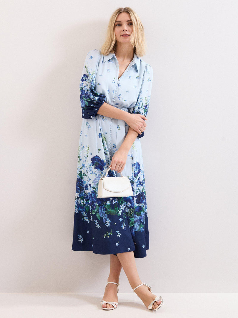 Phase Eight cream pure leather clutch bag - British product