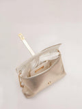 Phase Eight gold leather clutch bag, imported from the UK