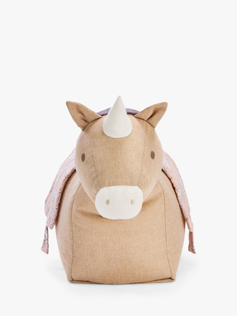 Tutti Bambini Uma unicorn ride-on bean bag (British brand)