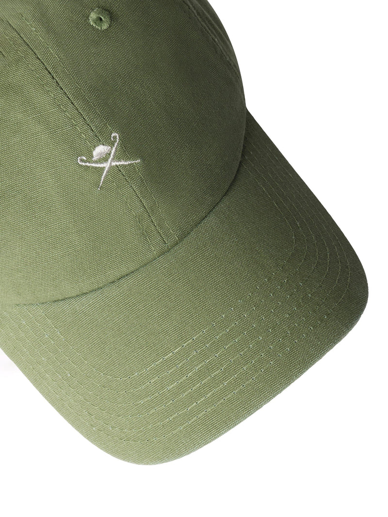 Hackett London pea green baseball cap with embroidered logo (British brand)