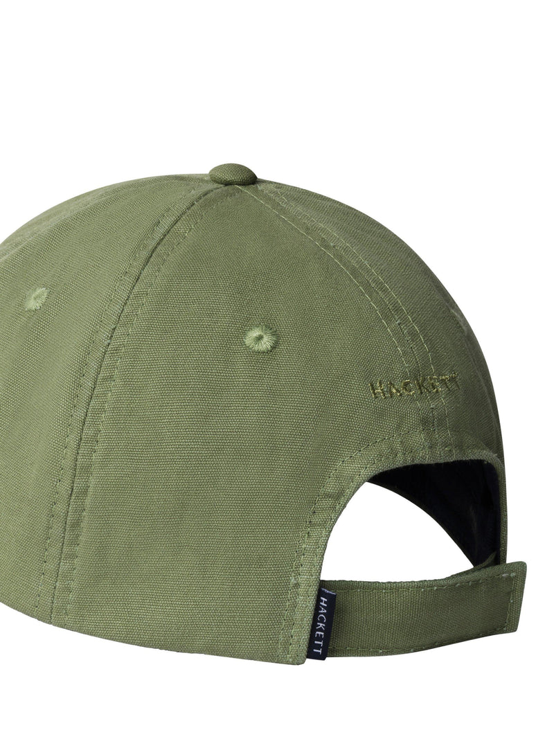 Hackett London pea green baseball cap with embroidered logo (British brand)