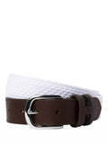 Hackett London braided belt optic white - imported from the UK
