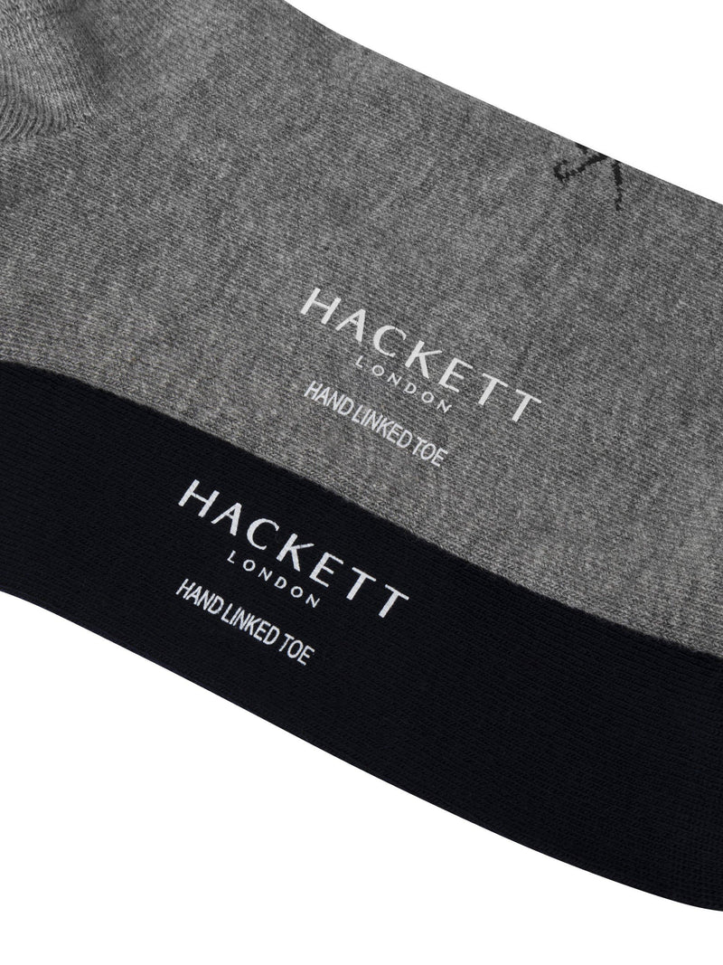 Hackett London trainer socks navy pack of 2, UK version