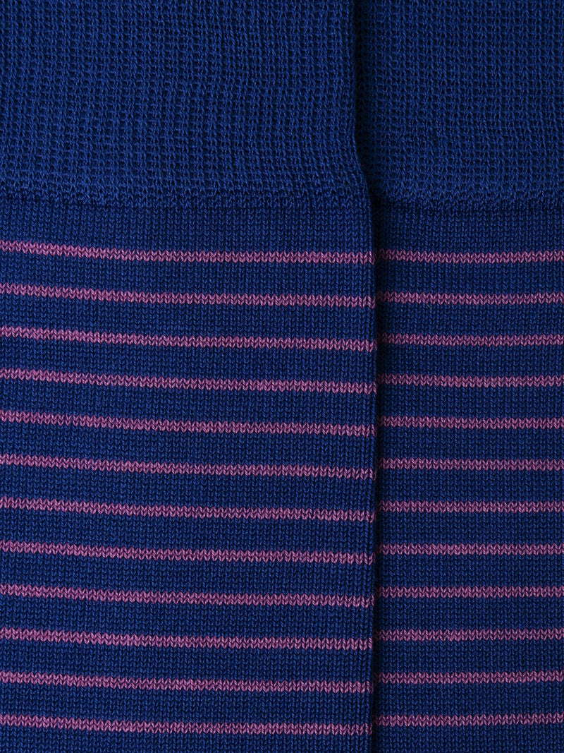 Hackett London combed jacquard striped crew socks, imported from the UK