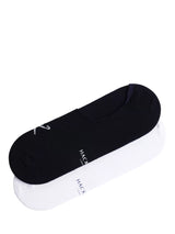 John Lewis Hackett London Cotton Blend Trainer Socks Navy/White Pack of 2- Buy online at McGrocer