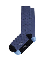 John Lewis Hackett London Combed Cotton Ankle Socks Pack of 2 Chambray Blue- Buy online at McGrocer
