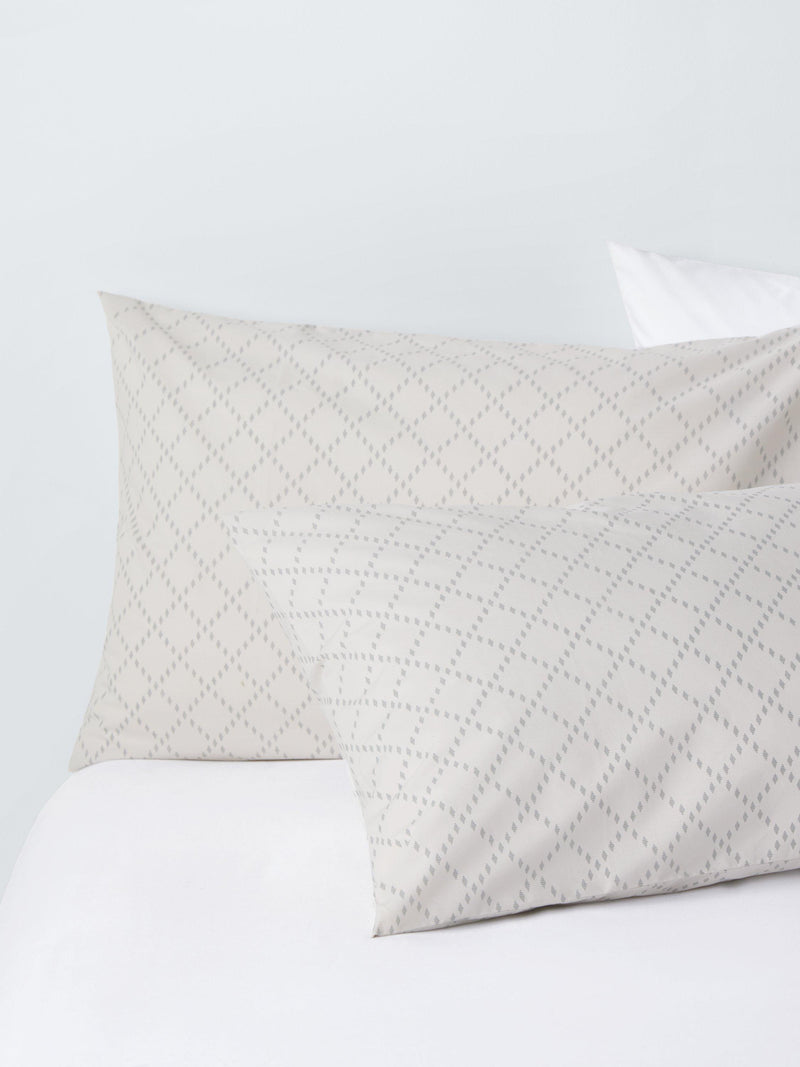 John Lewis geo cotton rich duvet cover set double (British brand)