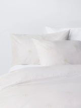 John Lewis John Lewis Palm Cotton Rich Duvet Cover Set Double Natural- Buy online at McGrocer