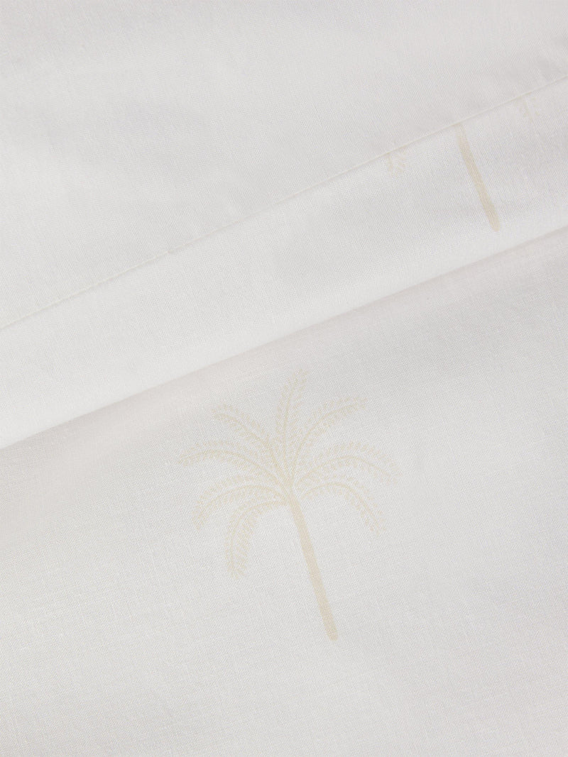 John Lewis duvet cover set palm print natural double, UK version