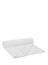 John Lewis Gingerlily Silk Filled Mattress Protector White Double- Buy online at McGrocer