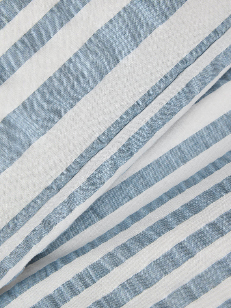 John Lewis blue stripe seersucker duvet cover set double - British product