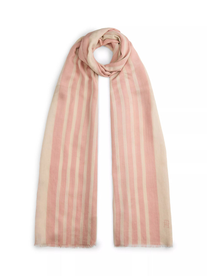 Tommy Hilfiger rose striped scarf - (British brand)