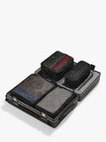Carl Friedrik mesh packing cubes pack of 4 black, UK version