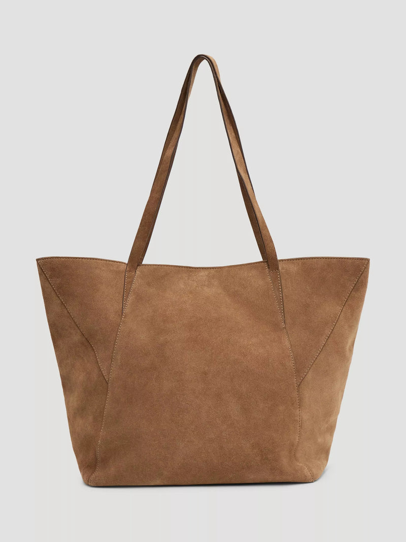HUSH Saffie pure suede tote bag, imported from the UK