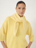 HUSH wool rich scarf in Mellow Yellow 114cm (British brand)