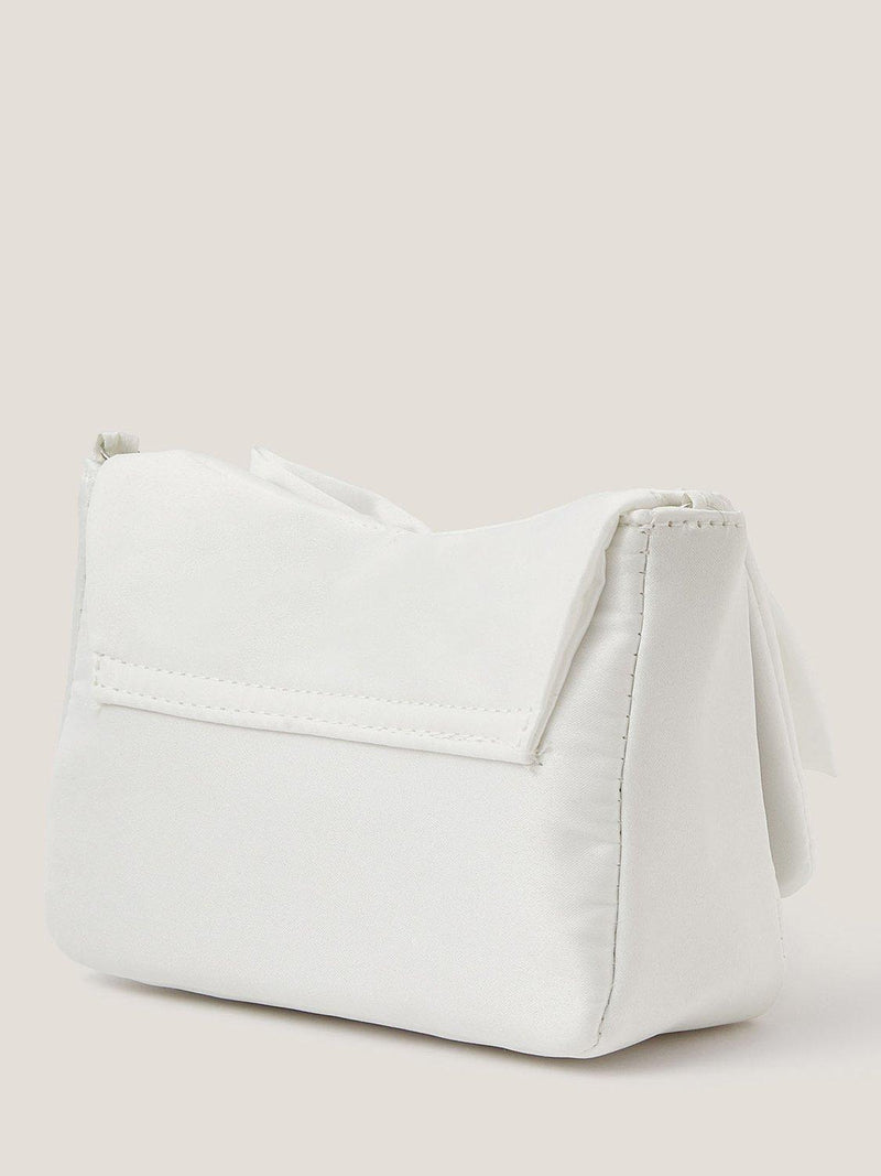 Monsoon kids pearl bow satin evening bag, UK version