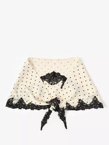 John Lewis Mint Velvet Polka Dot Satin Scarf Natural Cream W48 x D180cm- Buy online at McGrocer