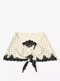 Mint Velvet scarf polka dot satin natural cream 48x180cm (British brand)
