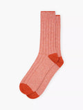 Brora cashmere stripe socks Spice Swan, UK version