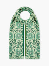 John Lewis Brora Botanical Pure Wool Stole, Pistachio- Buy online at McGrocer
