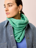 Brora Gauzy Cashmere Snood Celadon 30x45cm, imported from the UK