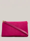 Hobbs Jas magnetic closure suede evening clutch (British brand)