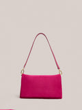 Hobbs Jas magnetic closure suede evening clutch (British brand)