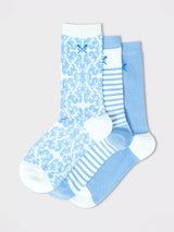John Lewis Crew Clothing Bamboo Socks Pack of 3 Navy Blue- Buy online at McGrocer