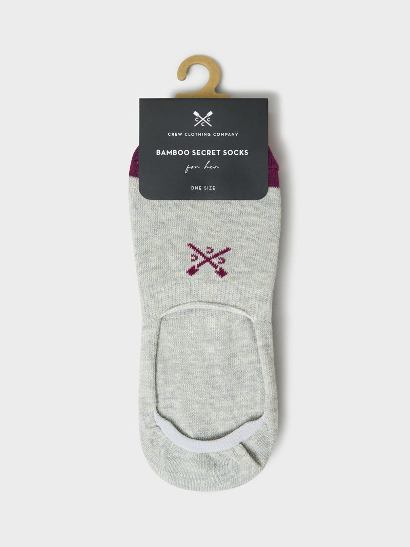 Crew Clothing bamboo rich secret socks pack of 3, UK version