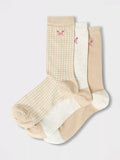 Crew Clothing bamboo socks pack of 3 beige, imported from the UK