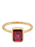 Daisy London garnet birthstone ring (British brand)