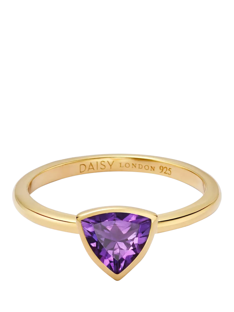 Daisy London amethyst birthstone ring (British brand)