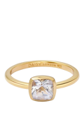 Daisy London White Topaz Birthstone Ring in gold - British brand
