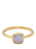 Daisy London moonstone birthstone ring gold plated, UK version