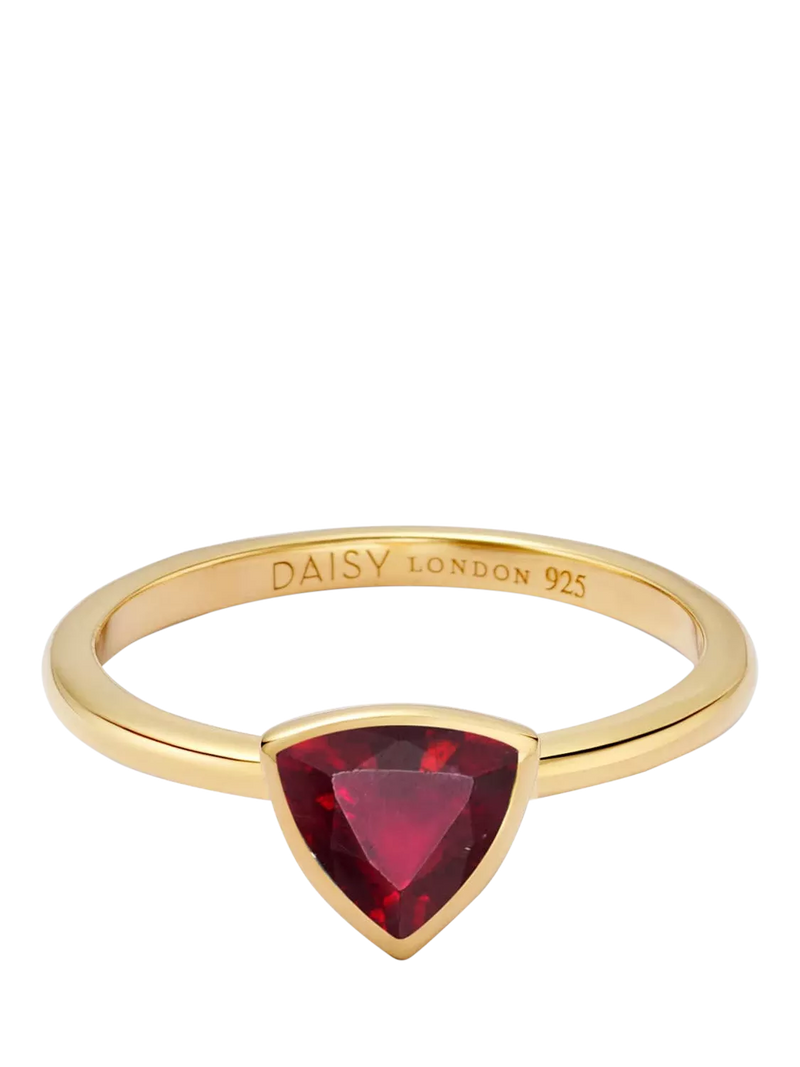 Daisy London ruby birthstone ring - British product