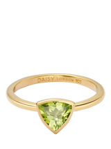 John Lewis Daisy London Peridot Birthstone Ring in Gold Plated Sterling Silver- Buy online at McGrocer