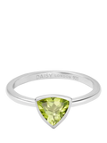 Daisy London Peridot Birthstone Ring in Gold Plated Sterling Silver
