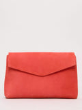 Phase Eight orange suede clutch bag, imported from the UK