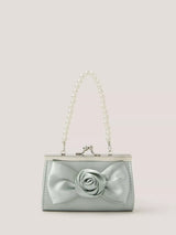 John Lewis Monsoon Kids' Satin Rose Bow Mini Bag- Buy online at McGrocer