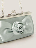 Monsoon kids satin rose bow mini bag (British brand)