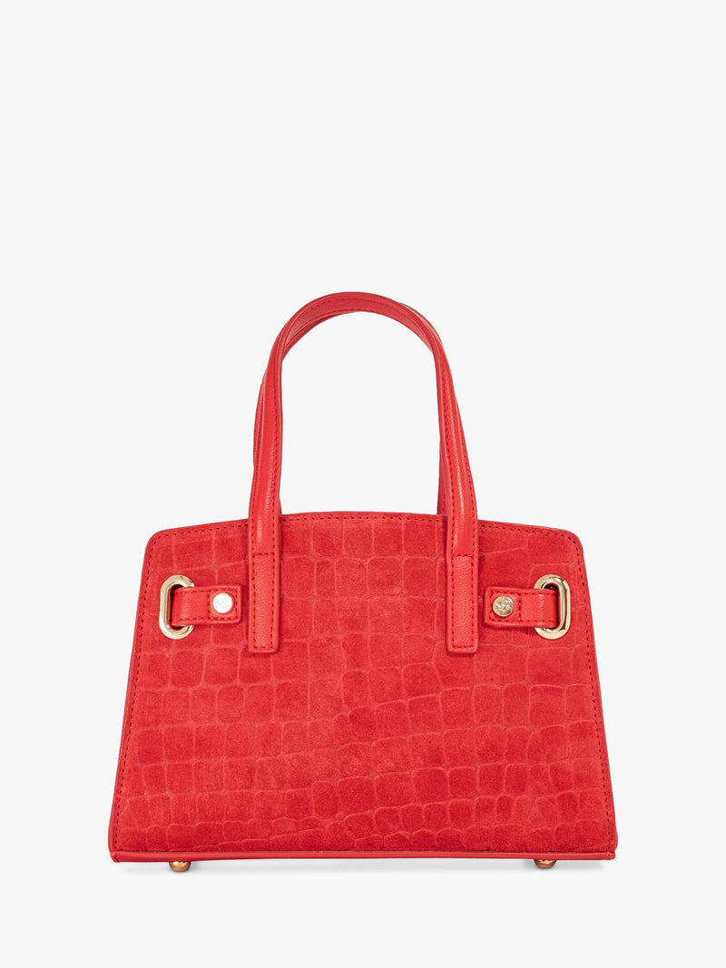 Dune London Dinkydefine mini tote in red, UK version