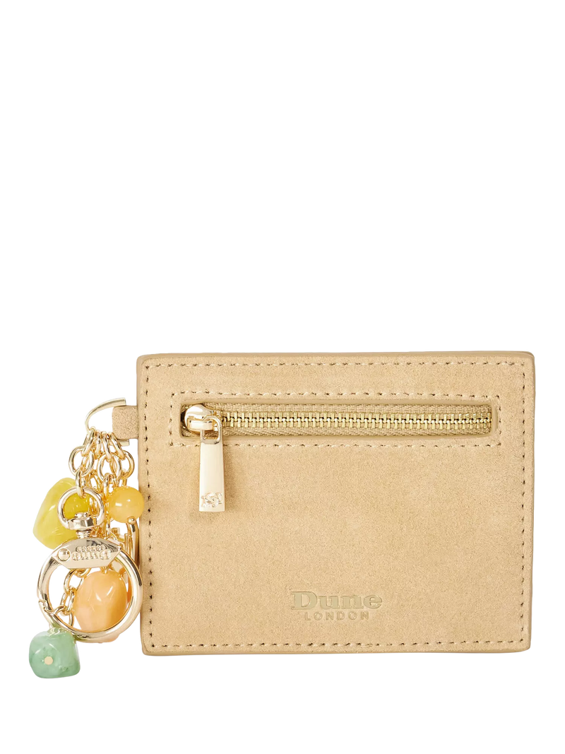 Dune London Klub Zip Up coin purse taupe - British product