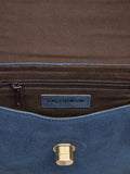 Celtic & Co. suede crossbody bag navy (British brand)