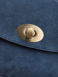 Celtic & Co. suede crossbody bag navy (British brand)