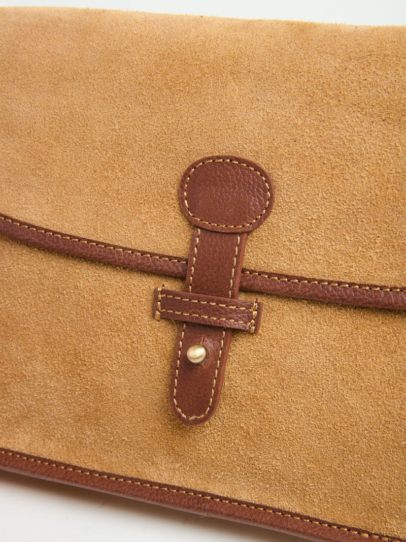 Celtic & Co. sand suede crossbody bag UK version