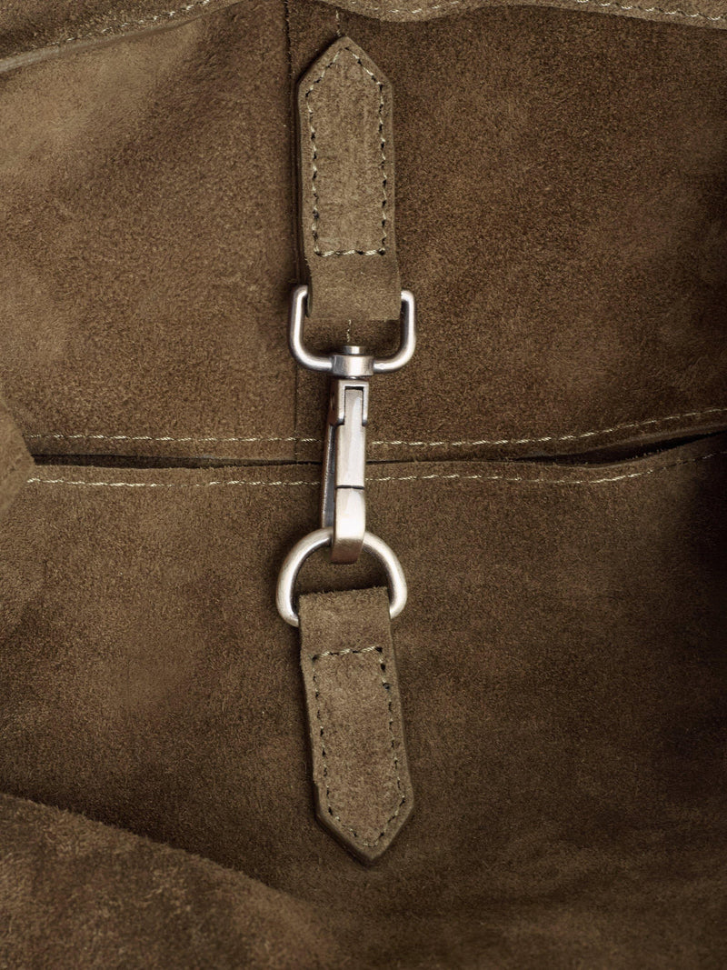 Celtic & Co. slouchy suede shoulder bag khaki, UK version